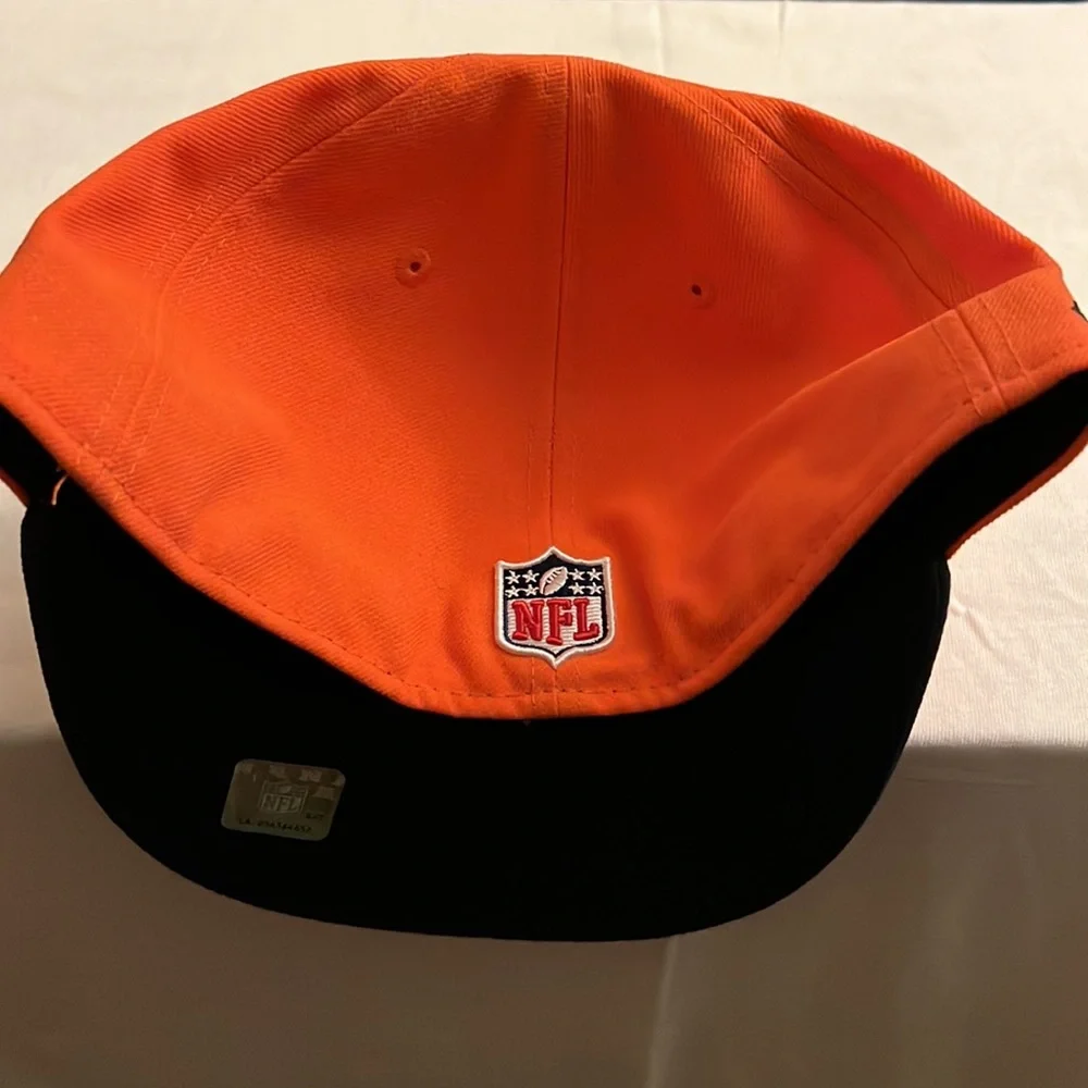 New era 59fifty 7 1/2 orange, navy and white cap - Picture 2 of 4